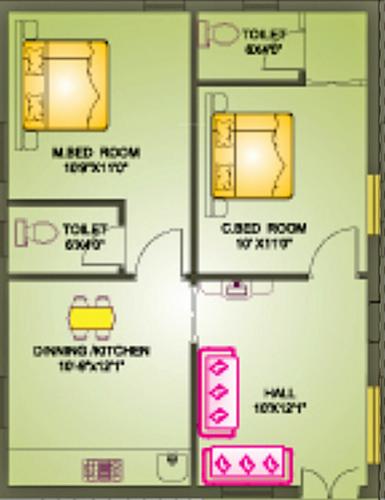 STBL Sita Rama Gardens Phase I (2BHK+2T (800 sq ft) 800 sq ft)