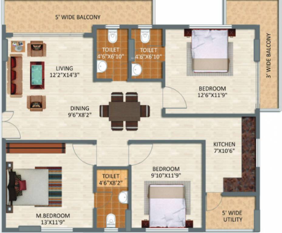 Floor Plan avsr sky court Floor Plan Floor Plan