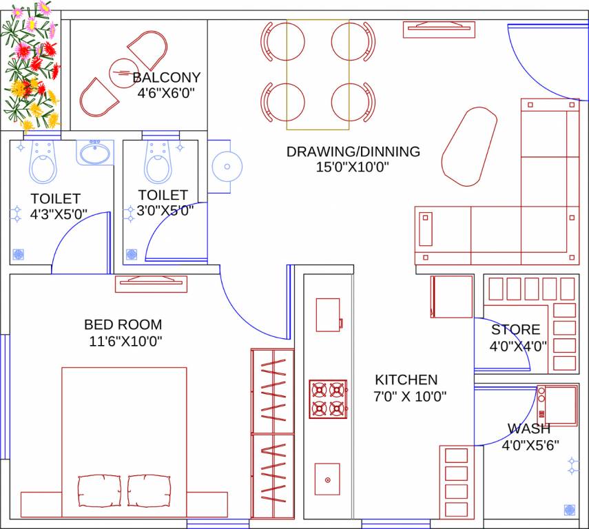 Rajyash Reevera (1BHK+2T (475 sq ft) 475 sq ft)