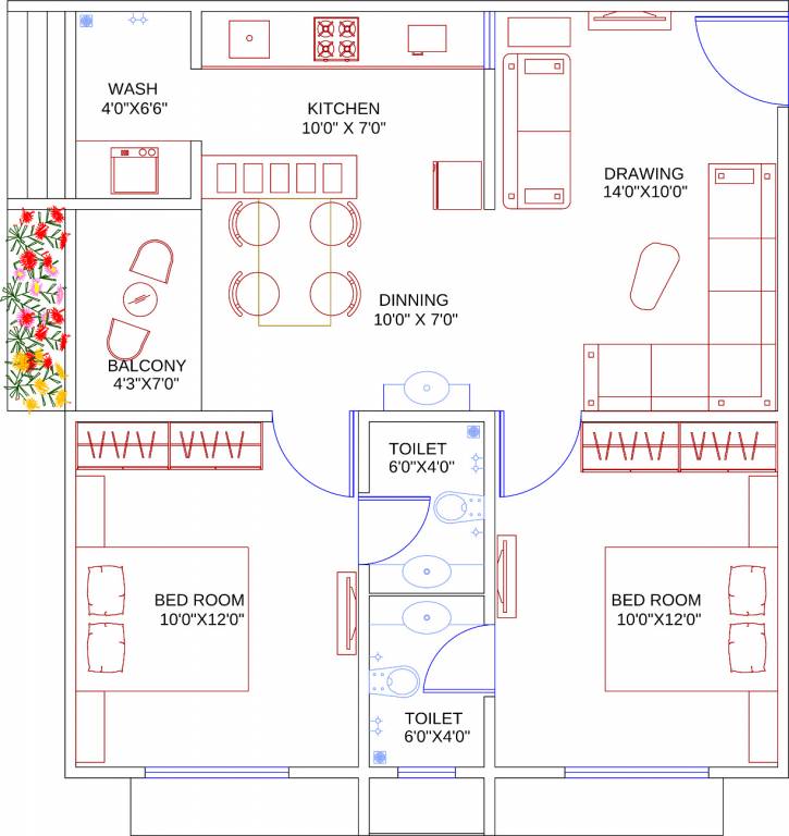 Rajyash Reevera (2BHK+2T (675 sq ft) 675 sq ft)