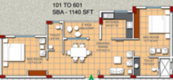 Motwani Vinayak Enclave (2BHK+2T (1,140 sq ft) 1140 sq ft) Motwani Vinayak Enclave (2BHK+2T (1,140 sq ft) 1140 sq ft)