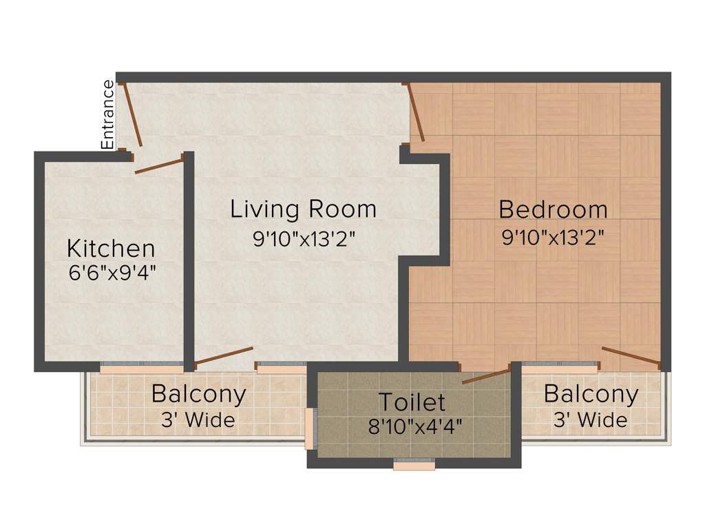 Amarnath Aggarwal Amravati Apartments 1BHK+1T (604 sq ft)