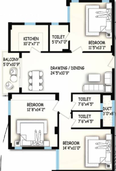 Kalvik North View (3BHK+3T (1,600 sq ft) 1600 sq ft) Kalvik North View (3BHK+3T (1,600 sq ft) 1600 sq ft)