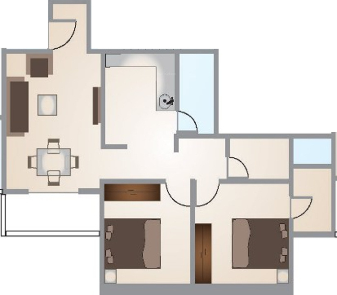 Kohinoor Begonia (2BHK+2T (1,000 sq ft) 1000 sq ft) Kohinoor Begonia (2BHK+2T (1,000 sq ft) 1000 sq ft)