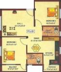 Floor Plan (2BHK+2T (862 sq ft) 862 sq ft) Anjaneyaa Deluxe Apartments Floor Plan (2BHK+2T (862 sq ft) 862 sq ft)