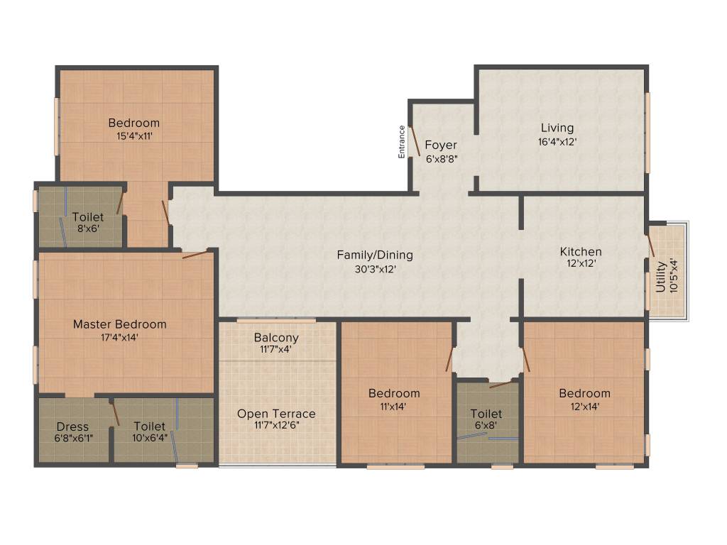 Casagrand Joybijoy (4BHK+3T (2,648 sq ft) 2648 sq ft)