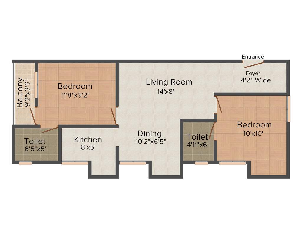 Venkat Muthu Flats (2BHK+2T (782 sq ft) 782 sq ft)