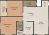Vastu Silicon City (2BHK+3T (1,081 sq ft) 1081 sq ft)