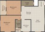 Vastu Silicon City (2BHK+3T (1,081 sq ft) 1081 sq ft)