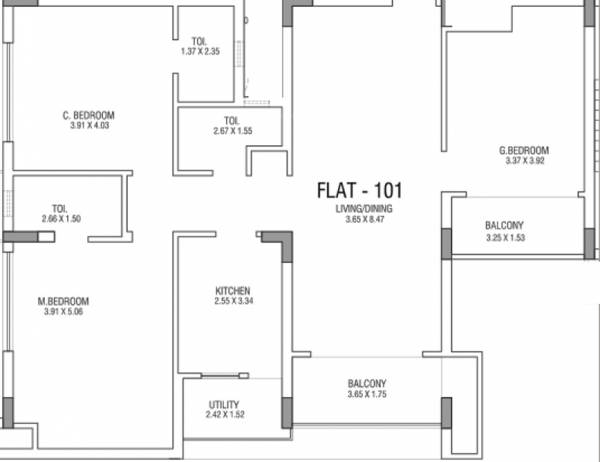Divine Kalinga (3BHK+2T (1,850 sq ft) 1850 sq ft) Divine Kalinga (3BHK+2T (1,850 sq ft) 1850 sq ft)