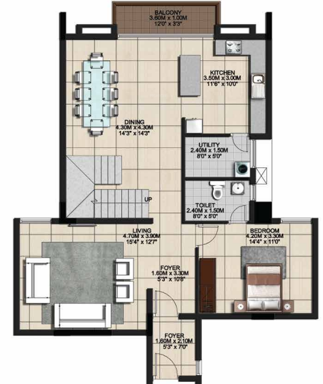  monte carlo Floor Plan Lower Level Penthouse Plan