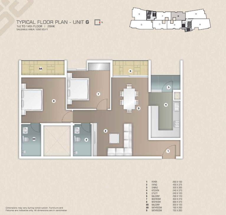 Artech Gateway (2BHK+2T (1,250 sq ft) 1250 sq ft) Artech Gateway (2BHK+2T (1,250 sq ft) 1250 sq ft)