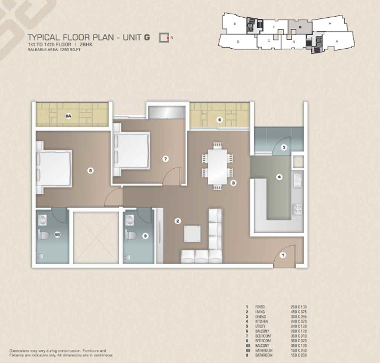 Artech Gateway (2BHK+2T (1,260 sq ft) 1260 sq ft) Artech Gateway (2BHK+2T (1,260 sq ft) 1260 sq ft)
