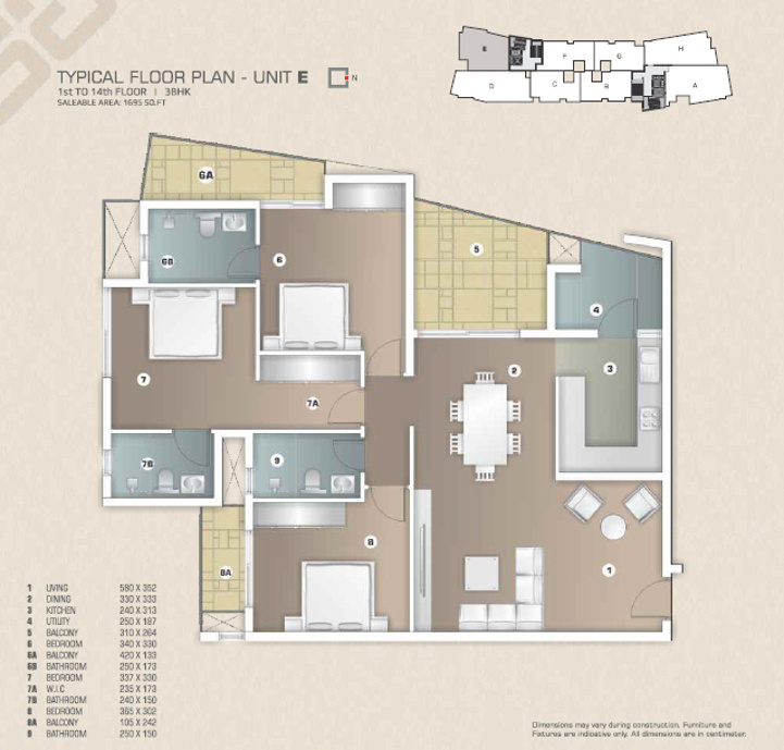 Artech Gateway (3BHK+3T (1,695 sq ft) 1695 sq ft) Artech Gateway (3BHK+3T (1,695 sq ft) 1695 sq ft)