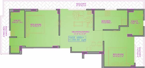 Parwani Buildcon Pvt Ltd Vasundhara (2BHK+2T (1,165 sq ft) 1165 sq ft) Parwani Buildcon Pvt Ltd Vasundhara (2BHK+2T (1,165 sq ft) 1165 sq ft)