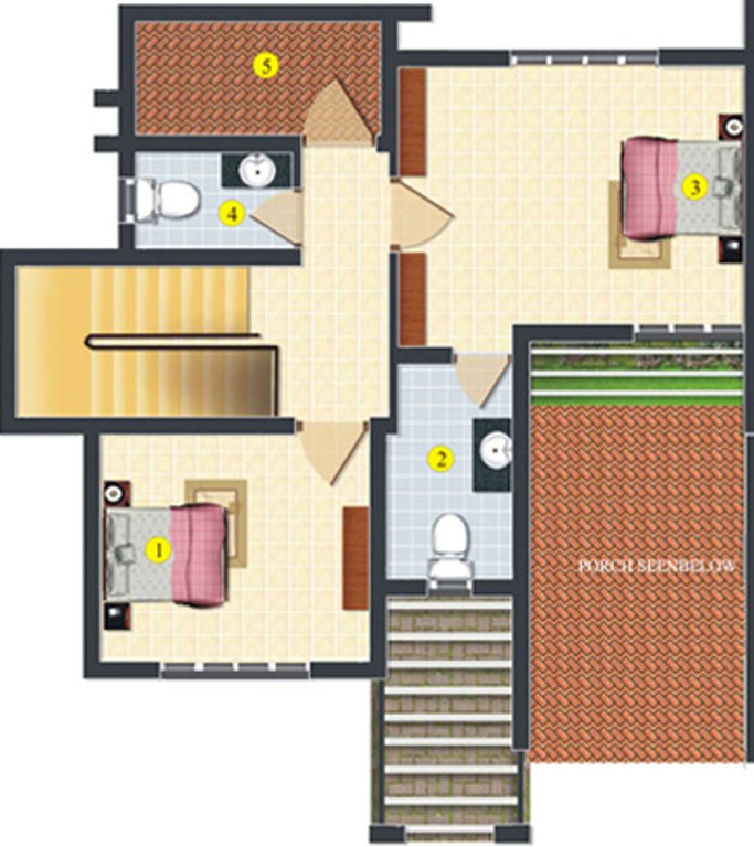 Manjooran Riverine (3BHK+2T (1,431 sq ft) 1431 sq ft)