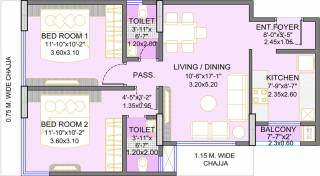 Integrated Bhoomi (2BHK+2T (675 sq ft) 675 sq ft)