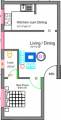 Floor Plan (1BHK+1T (506 sq ft) 506 sq ft) Rohaan Constructions Oasis III Floor Plan (1BHK+1T (506 sq ft) 506 sq ft)