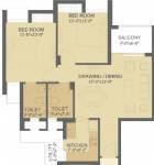 Hero Haridwar Greens Apartments (2BHK+2T (1,081 sq ft) 1081 sq ft)