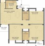 Hero Haridwar Greens Apartments (3BHK+2T (1,484 sq ft) 1484 sq ft)