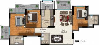 DLF Regal Gardens (3BHK+3T (1,818 sq ft) 1818 sq ft)