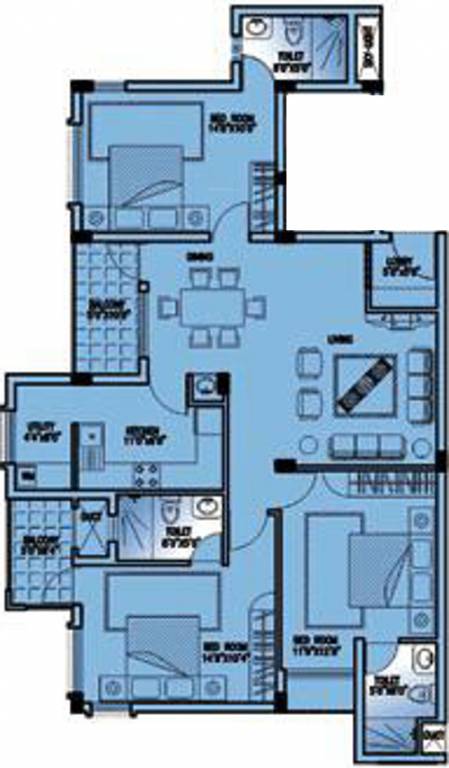 JSR The Banyan (3BHK+3T (1,584 sq ft) 1584 sq ft) JSR The Banyan (3BHK+3T (1,584 sq ft) 1584 sq ft)