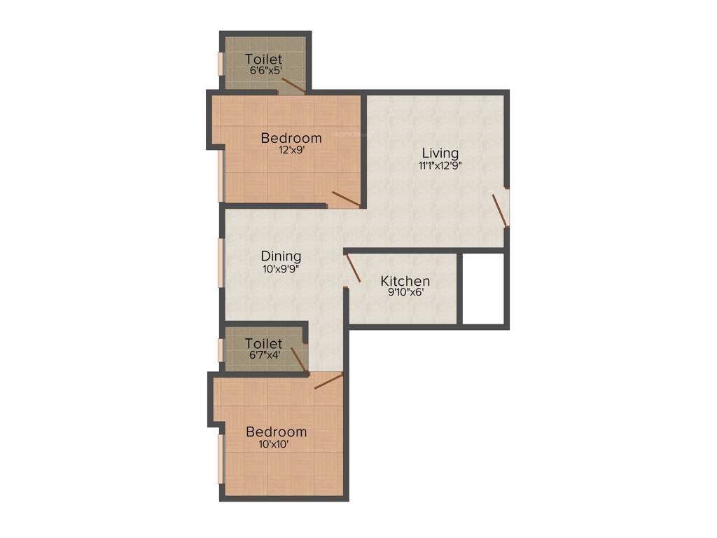 Naagai Sri Sai Homes (2BHK+2T (913 sq ft) 913 sq ft)