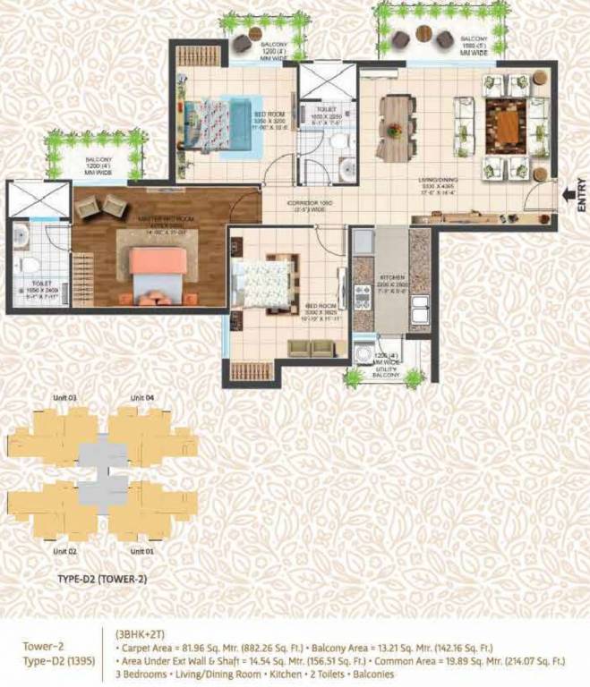 Ace Parkway (3BHK+2T (1,395 sq ft) 1395 sq ft) Ace Parkway (3BHK+2T (1,395 sq ft) 1395 sq ft)