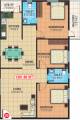 BM Rose Wood (3BHK+2T (1,381 sq ft) 1381 sq ft)