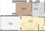 Floor Plan (1BHK+1T (670 sq ft) 670 sq ft) Niche Constructions Elysia Floor Plan (1BHK+1T (670 sq ft) 670 sq ft)