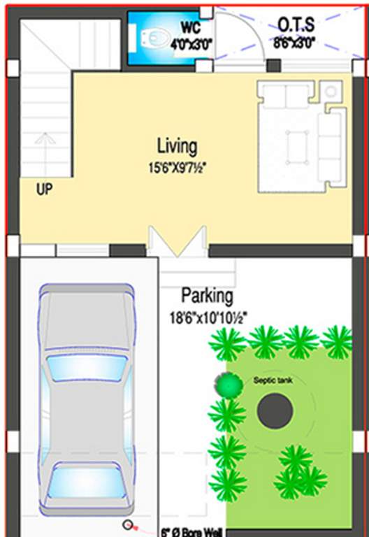 DABC Habitat (2BHK+3T (1,400 sq ft) 1400 sq ft)