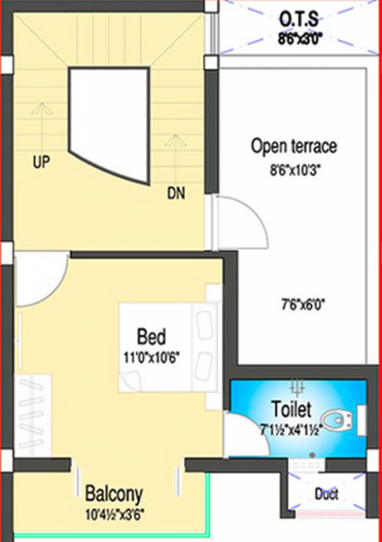 DABC Habitat (2BHK+3T (1,400 sq ft) 1400 sq ft) DABC Habitat (2BHK+3T (1,400 sq ft) 1400 sq ft)