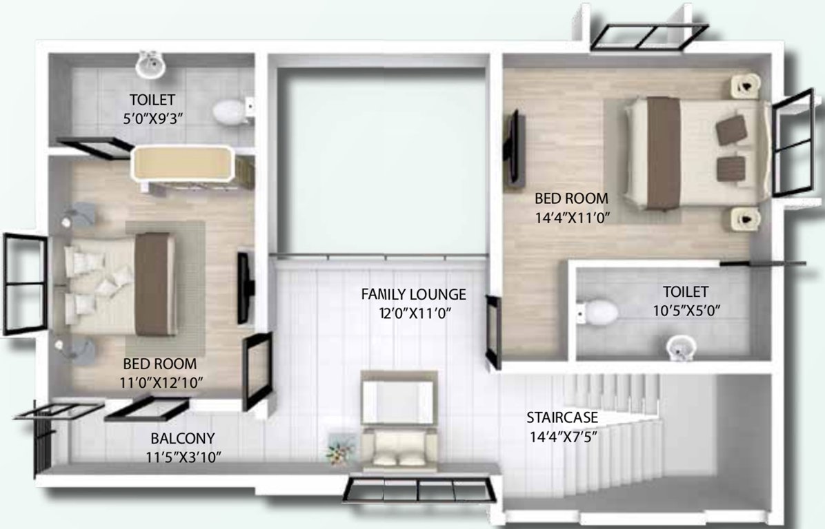 Basera Madhab Cottages (4BHK+4T (2,300 sq ft) + Pooja Room 2300 sq ft)