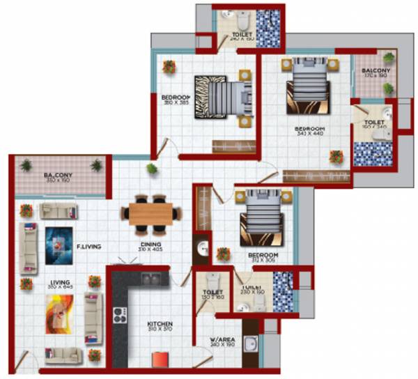 Dhanya Noahs Ark (3BHK+4T (1,699 sq ft) 1699 sq ft)