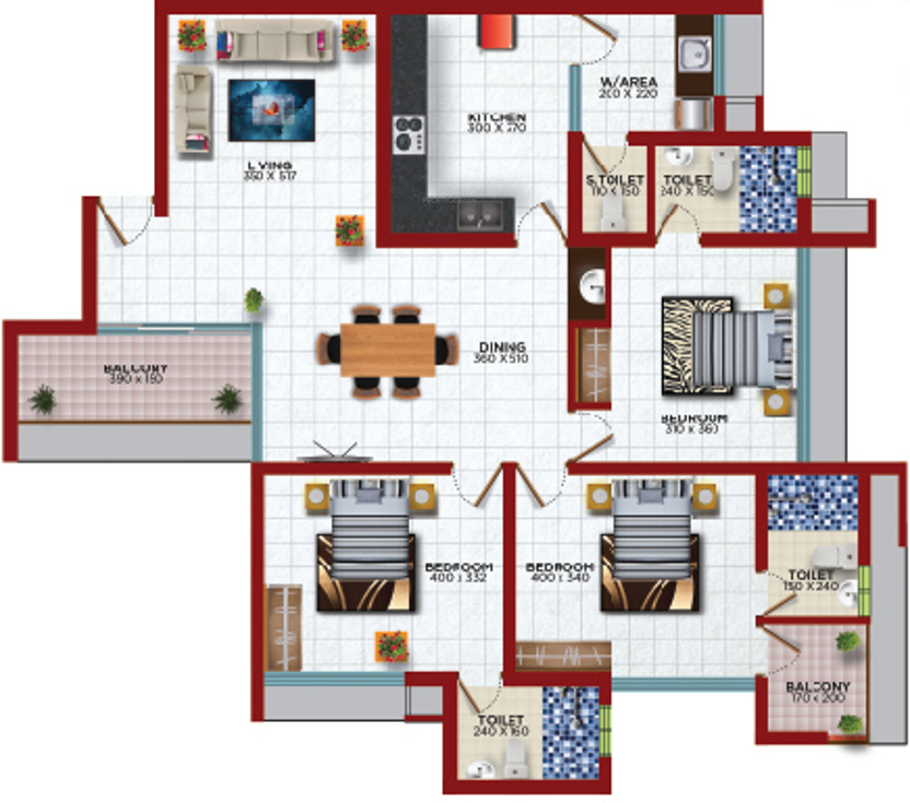 Dhanya Noahs Ark (3BHK+4T (1,660 sq ft) 1660 sq ft) Dhanya Noahs Ark (3BHK+4T (1,660 sq ft) 1660 sq ft)