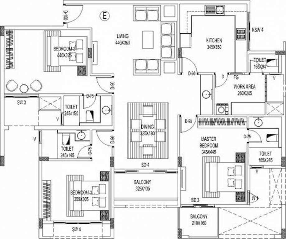 Asset Hillcrest (3BHK+4T (1,715 sq ft) 1715 sq ft)