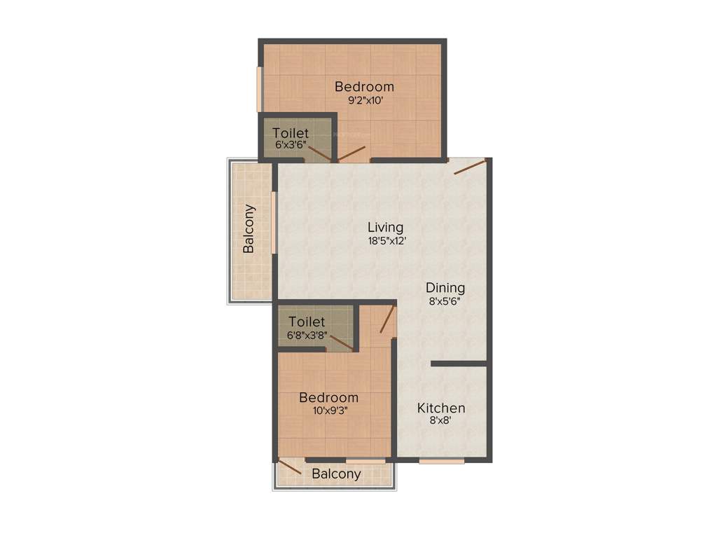 ASK Sri Parvathi Homes (2BHK+2T (901 sq ft) 901 sq ft)