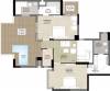 Satya Luxury Residential (4BHK+4T (3,718 sq ft) Servant Room 3718 sq ft)