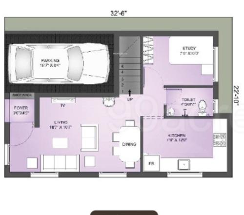 diamond-villas Floor Plan Ground Floor Plan