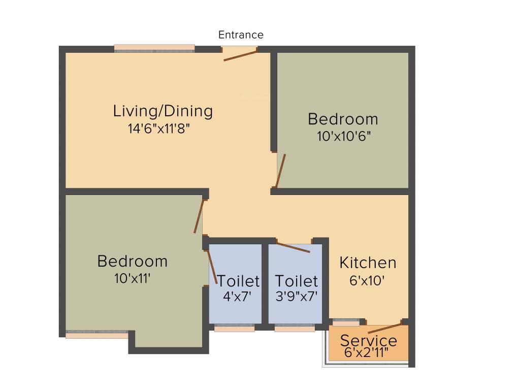 Guru Sri Mayoora (2BHK+2T (770 sq ft) 770 sq ft) Guru Sri Mayoora (2BHK+2T (770 sq ft) 770 sq ft)