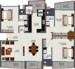 Heera Atmosphere (3BHK+4T (2,139 sq ft) 2139 sq ft)