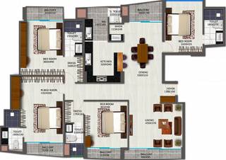 Heera Atmosphere (4BHK+5T (2,598 sq ft) 2598 sq ft)