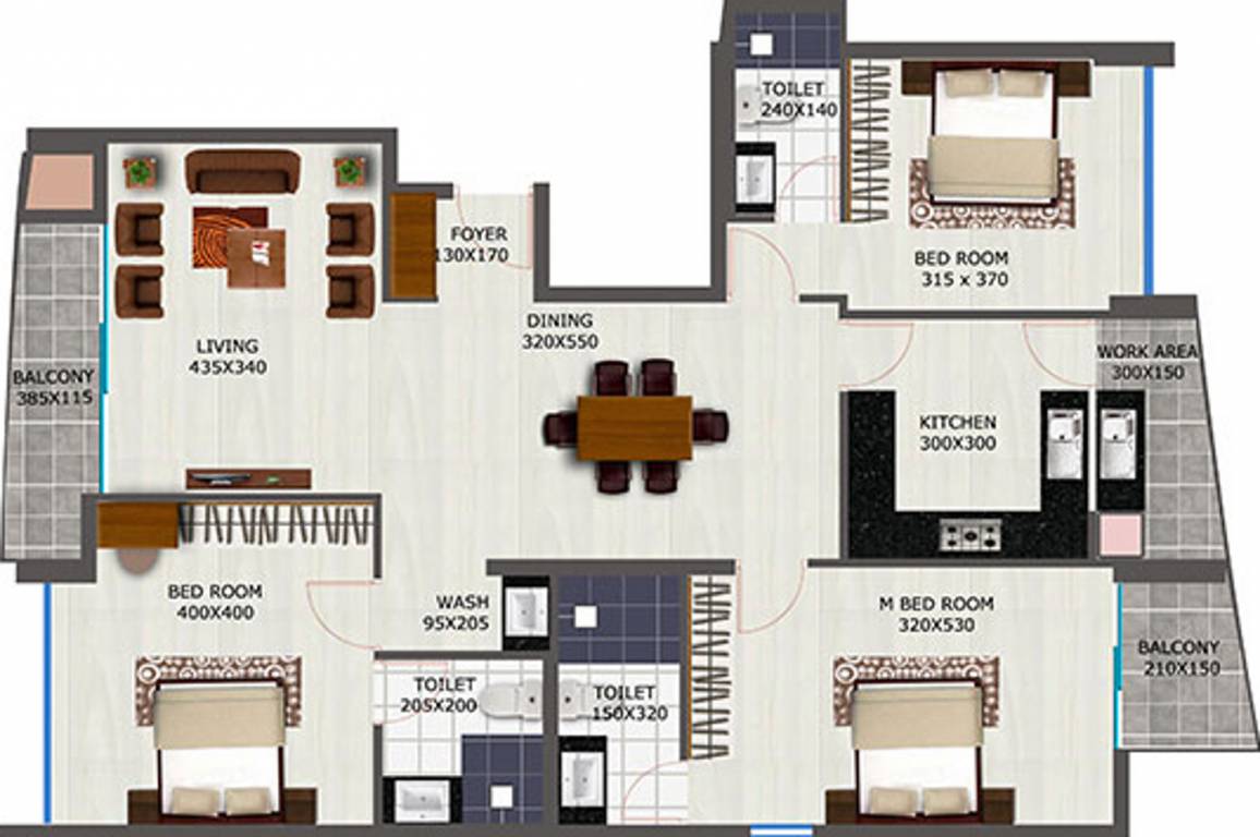 Heera Atmosphere (3BHK+3T (1,718 sq ft) 1718 sq ft)
