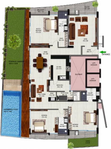 Heera Atmosphere (3BHK+4T (4,416 sq ft) 4416 sq ft)