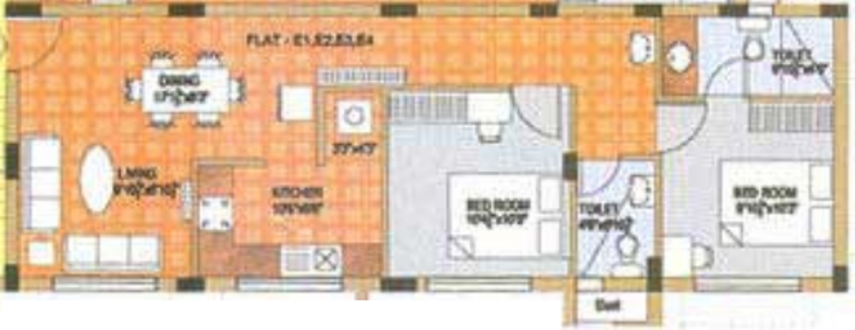Copco Tamara Terrace (2BHK+2T (941 sq ft) 941 sq ft) Copco Tamara Terrace (2BHK+2T (941 sq ft) 941 sq ft)