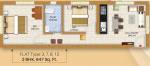 Aroma Pinaki (2BHK+1T (647 sq ft) 647 sq ft)