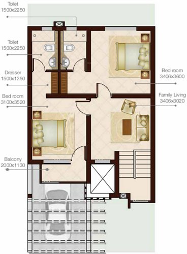 Prominare Orchid Villas (3BHK+3T (1,619 sq ft) 1619 sq ft)