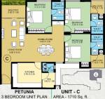 Veegaland Petunia And Begonia (3BHK+3T (1,710 sq ft) 1710 sq ft) Veegaland Petunia And Begonia (3BHK+3T (1,710 sq ft) 1710 sq ft)