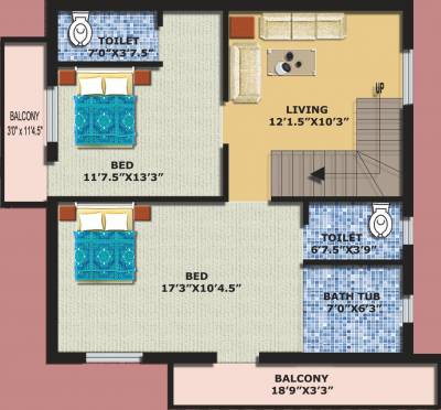 Universal Villas (3BHK+4T (2,319 sq ft) 2319 sq ft) Universal Villas (3BHK+4T (2,319 sq ft) 2319 sq ft)