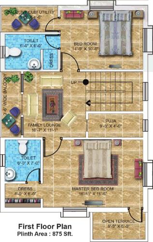  Parkstreet (3BHK+3T (1,863 sq ft) 1863 sq ft)